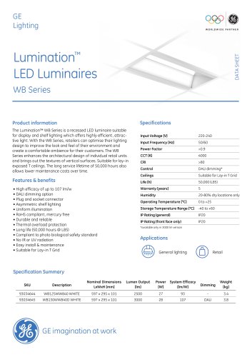 Lumination™ LED Luminaires WB Series