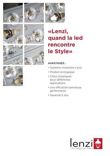 Led "Lenzi, quand la led rencontre le Style"