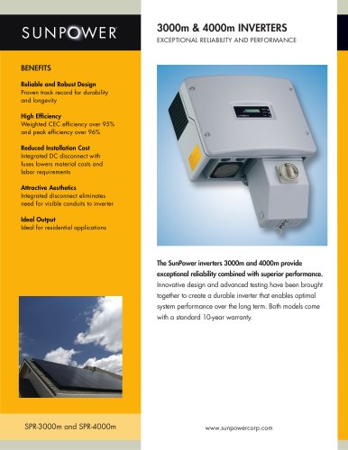 SPR-3000m Inverter Datasheet