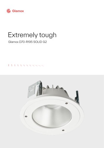 Glamox - D70-R SOLID dowlight