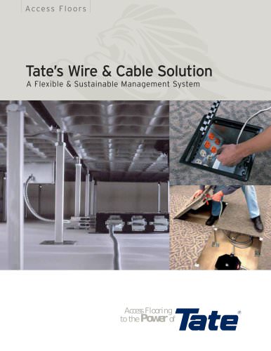 Tate?s Wire & Cable Solution Access Flooring