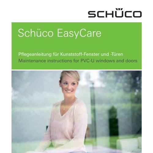 Schüco EasyCare – Maintenance instructions for PVC-U windows and doors