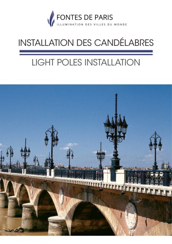 INSTALLATION DES CANDÉLABRES