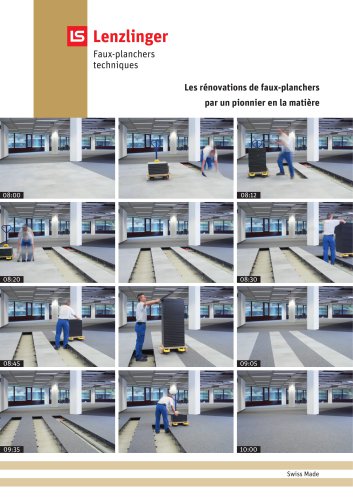 Prospectus Lenzlinger Faux-planchers techniques - version brève (PDF 2.4 MB) Prospectus Lenzlinger Faux-planchers techniques