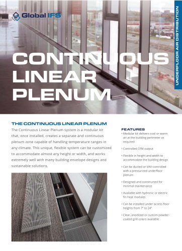 CONTINUOUS LINEAR PLENUM