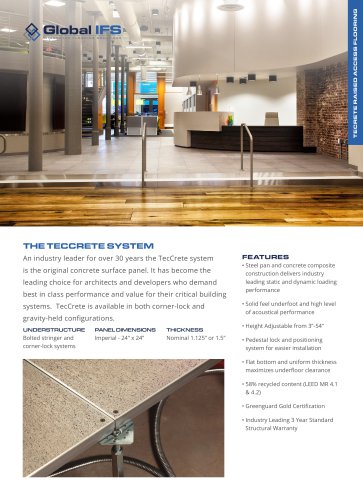 TECRETE RAISED ACCESS FLOORING