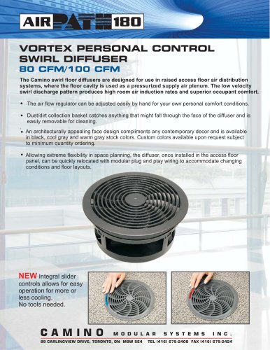 Vortex Personal Control Swirl Diffuser