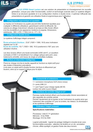 ILS 27 Pro Brochure French