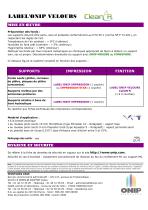 Label'Onip Velours Clean'R - 2