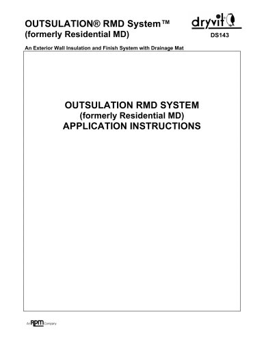 Outsulation® RMD System (formerly Residential MD System®)