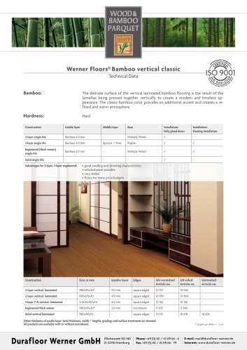 Werner Floors® Bamboo