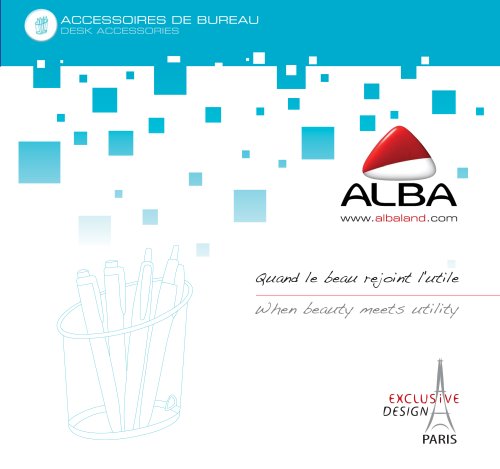 Catalogue Desk Accessories - ALBA - 2012