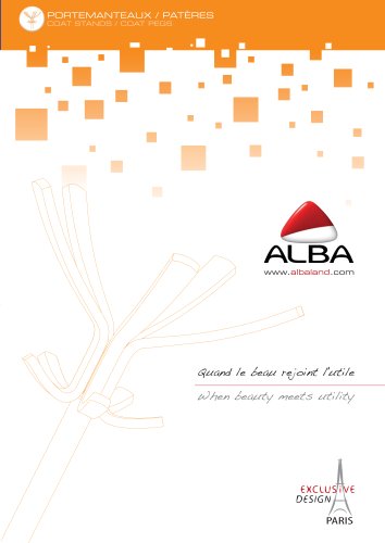 Catalogue Portemanteaux - ALBA - 2012