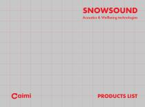 SNOWSOUND Products list