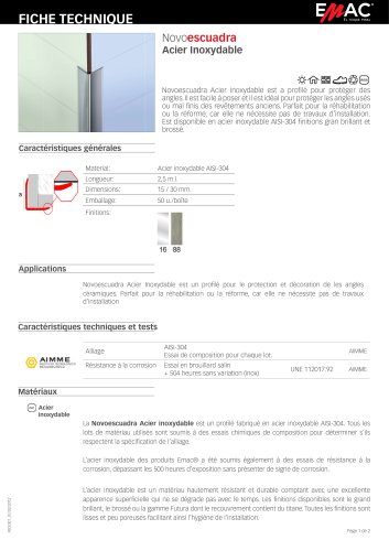 Novoescuadra Acero inoxidable