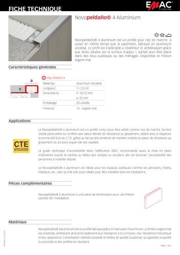 Novopeldaño® 4 Aluminio