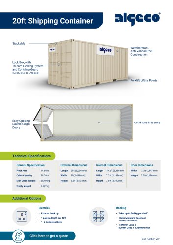 20ft Shipping Container