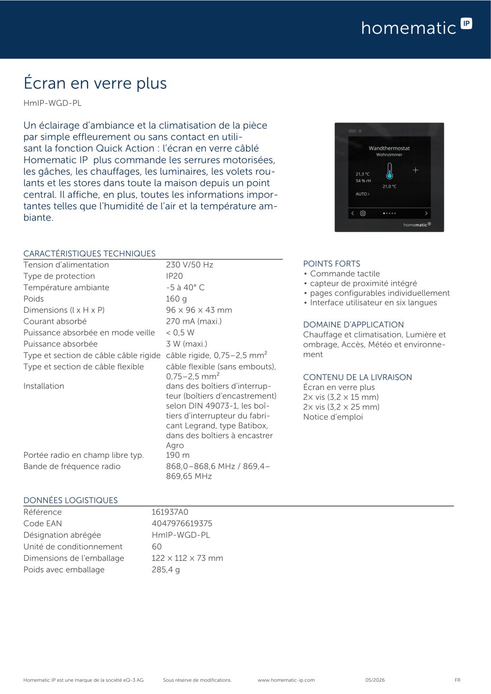 HmIP-WGD-PL - Homematic IP by eQ-3