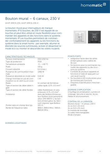 HmIP-WRC6-230, HmIP-WRC6-230-A