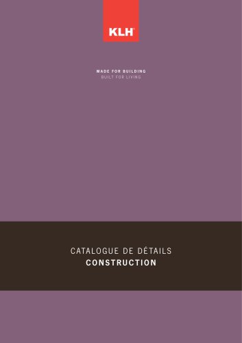 Catalogue de détails Construction