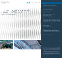 SYSTÈMES DE RIDEAUX ROULANT EN MAILLE MÉTALLIQUE - 1