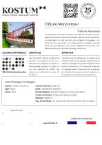 Fiche produit Clôture MONCONTOUR