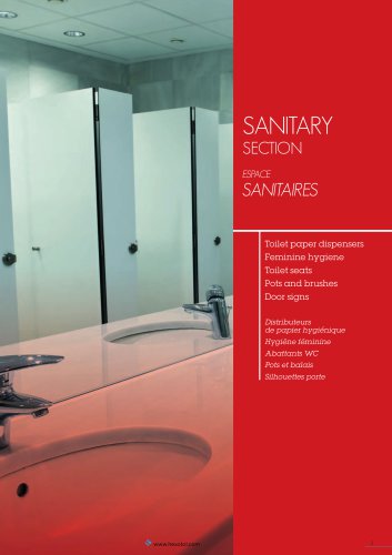 sanitarY sECtion ESPACE SANITAIRES