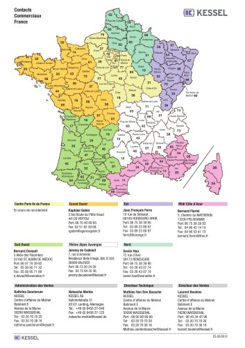 Contacts Commerciaux France