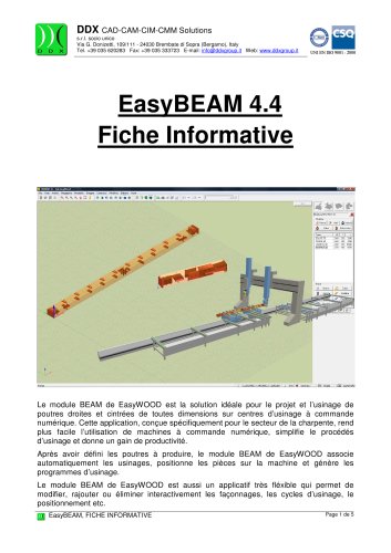 EasyBEAM 4.4 Fiche Informative