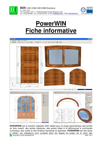 PowerWIN Fiche informative