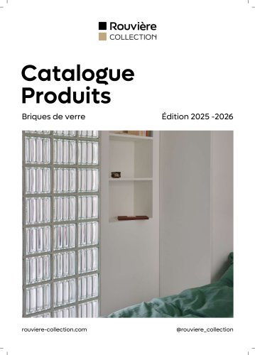 Brochure Briques, carreaux et pavés de verre Rouviere Collection
