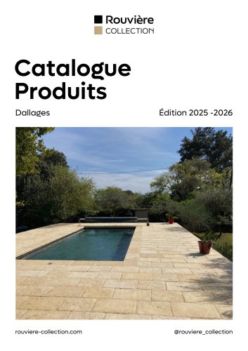 Brochure Dallages intérieur et extérieur Rouviere Collection