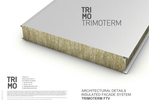 Architectural Details - Insulated Façade System - TRIMOTERM FTV