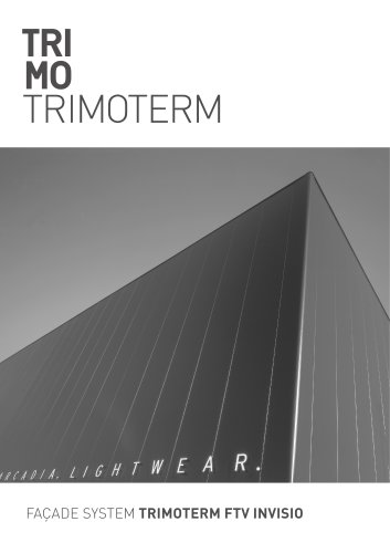 Trimoterm Façade System FTV Invisio