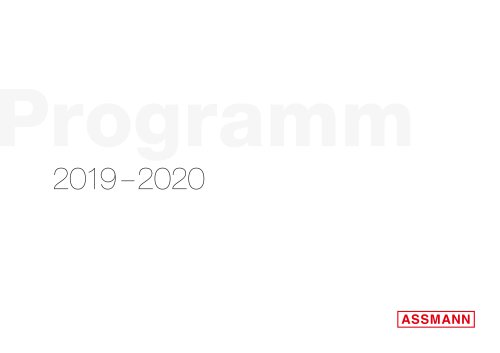 Programm 2019 –2020