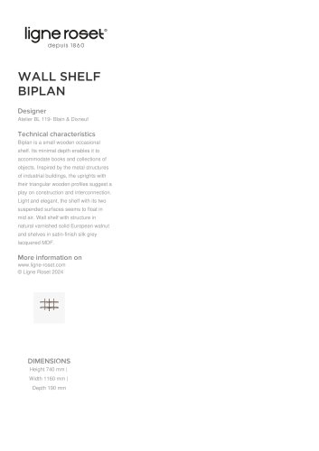 WALL SHELF BIPLAN