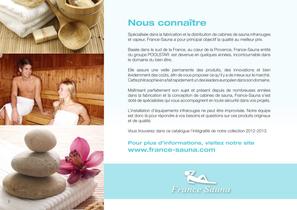 Cabines de saunas FRANCE SAUNA collection 2013 - 2