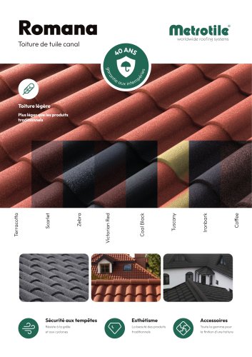 Brochure Les tuiles METROTILE ROMANA 2024