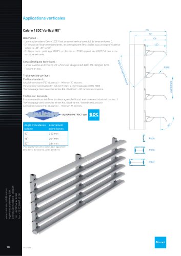 Calero 120C Vertical 90°