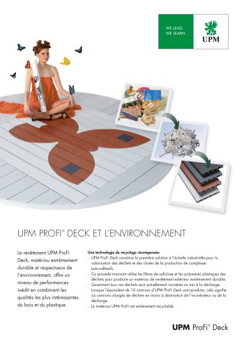 UPM ProFi Deck et l’environnement