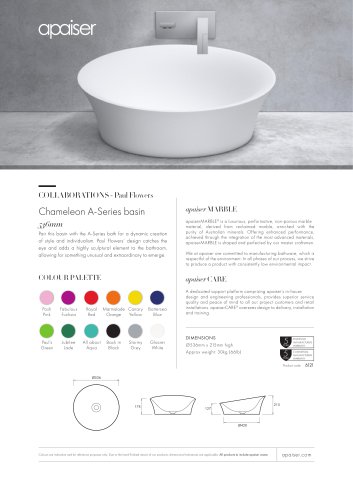 Chameleon A-Series basin