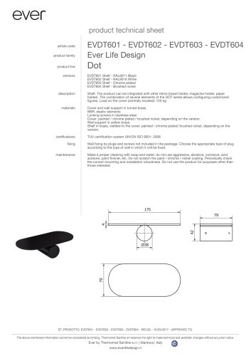 Dot-EVDT601 Technical Sheet