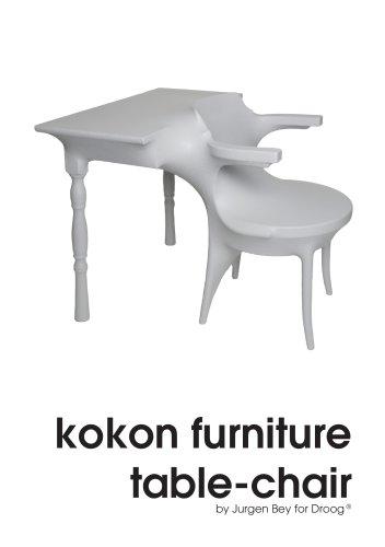 Kokon furniture - table-chair