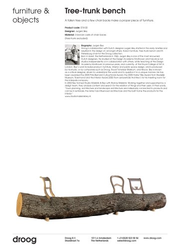 Tearsheet Tree-trunk Bench