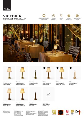 catalog CORDLESS TABLE LAMP victoria