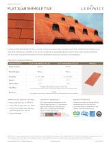 FLAT SLAB SHINGLE TILE