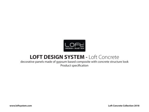 LOFT DESIGN SYSTEM - Loft Concrete