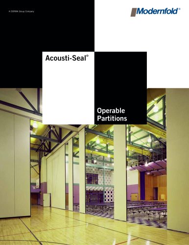 Acousti-Seal Operable Partitions Item 2507 7/10