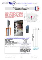 Potelets supports d’accessoires  type Ulmalu® P 500 ALU-1