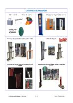 Potelets supports d’accessoires  type Ulmalu® P 500 ALU-2